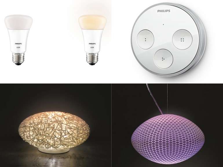 Philips Hue: App-gesteuertes Lichtsystem um weiße Birne, Schalter und luxuriöse Lampen ergänzt