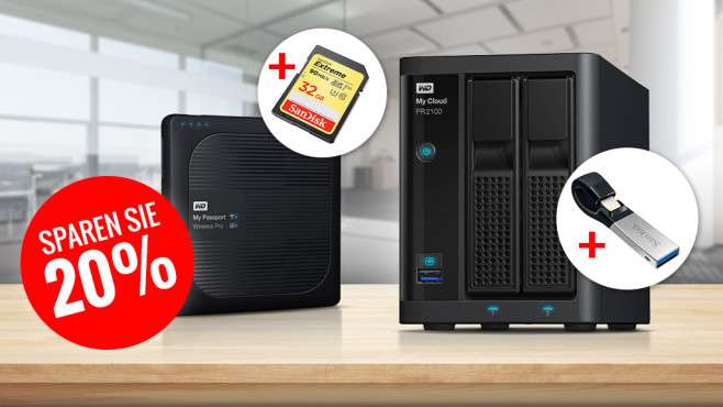 Beendet: 20 Prozent Rabatt auf Netzwerkspeicher von Western Digital